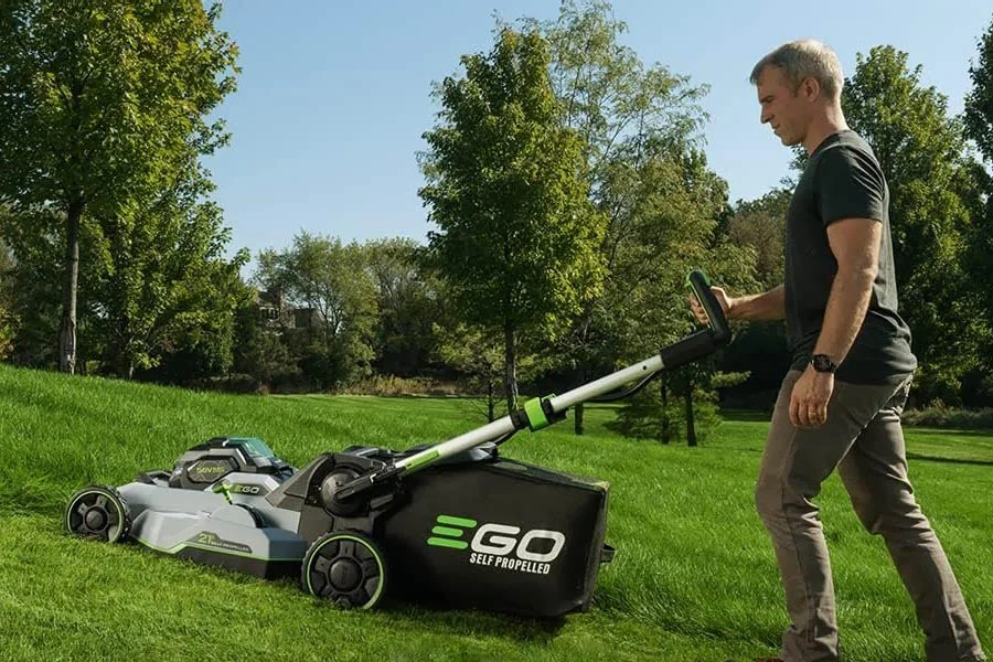 cordless battery lawn mower